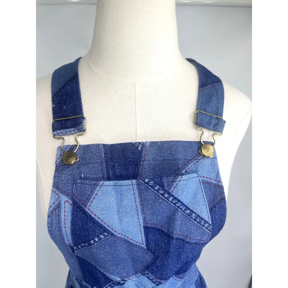 Vtg‎ Womens Apron Smock 
